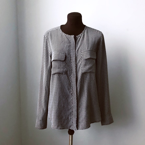 Equipment Silk Geometric Blouse - Picture 2 of 4